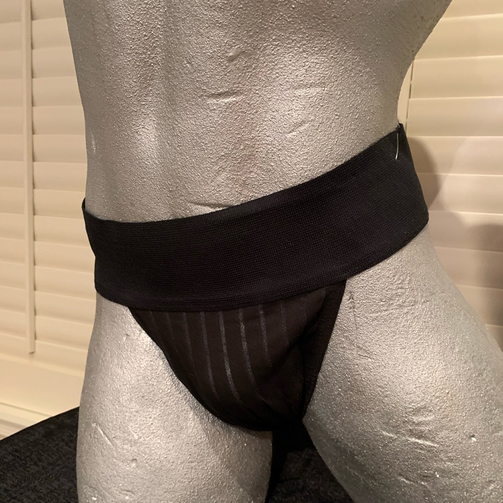 Warrior Brief B048 - Black with Sheer Stripes*